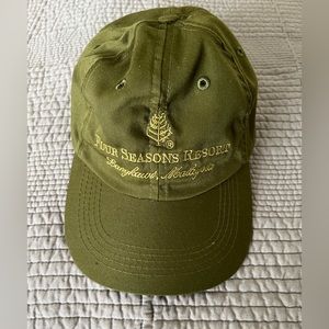 Four Seasons Langkawi (Malaysia) Logo Baseball Cap.  Olive Green color. NEW.